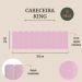 Cabeceira King Estofada Para Cama Box Kit 10 Placas Adesivas - Modelo Arredondada Courino Rosa