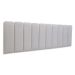 Cabeceira King Estofada Para Cama Box Kit 10 Placas Adesivas - Modelo Arredondada Linho Gelo