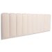 Cabeceira King Estofada Para Cama Box Kit 10 Placas Adesivas - Modelo Arredondada Suede Off White