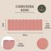 Cabeceira King Estofada Para Cama Box Kit 10 Placas Adesivas - Modelo Arredondada Veludo Rosê