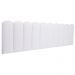 Cabeceira King Estofada Para Cama Box Kit 10 Placas Adesivas - Modelo Nuvem Courino Branco
