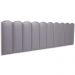 Cabeceira King Estofada Para Cama Box Kit 10 Placas Adesivas - Modelo Nuvem Courino Cinza