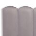 Cabeceira King Estofada Para Cama Box Kit 10 Placas Adesivas - Modelo Nuvem Courino Cinza
