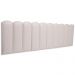 Cabeceira King Estofada Para Cama Box Kit 10 Placas Adesivas - Modelo Nuvem Courino Off White