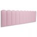 Cabeceira King Estofada Para Cama Box Kit 10 Placas Adesivas - Modelo Nuvem Courino Rosa