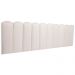Cabeceira King Estofada Para Cama Box Kit 10 Placas Adesivas - Modelo Nuvem Suede Off White