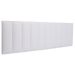 Cabeceira King Estofada Para Cama Box Kit 10 Placas Adesivas - Modelo Reta Courino Branco