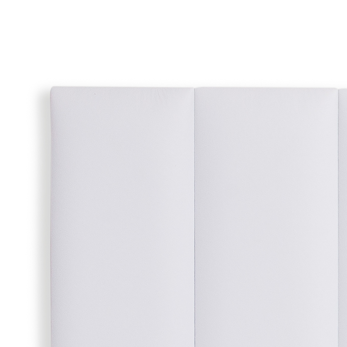 Cabeceira King Estofada Para Cama Box Kit 10 Placas Adesivas - Modelo Reta Courino Branco