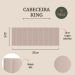 Cabeceira King Estofada Para Cama Box Kit 10 Placas Adesivas - Modelo Reta Courino Off White