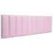 Cabeceira King Estofada Para Cama Box Kit 10 Placas Adesivas - Modelo Reta Courino Rosa