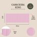 Cabeceira King Estofada Para Cama Box Kit 10 Placas Adesivas - Modelo Reta Courino Rosa