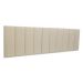 Cabeceira King Estofada Para Cama Box Kit 10 Placas Adesivas - Modelo Reta Linho Cru