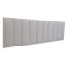 Cabeceira King Estofada Para Cama Box Kit 10 Placas Adesivas - Modelo Reta Linho Gelo
