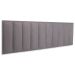 Cabeceira King Estofada Para Cama Box Kit 10 Placas Adesivas - Modelo Reta Suede Cinza