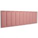 Cabeceira King Estofada Para Cama Box Kit 10 Placas Adesivas - Modelo Reta Veludo Rosê