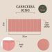 Cabeceira King Estofada Para Cama Box Kit 10 Placas Adesivas - Modelo Reta Veludo Rosê