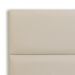 Cabeceira King Estofada Para Cama Box Kit 6 Placas Adesivas - Modelo Retangular  Courino Off White