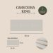 Cabeceira King Estofada Para Cama Box Kit 6 Placas Adesivas - Modelo Retangular  Suede Off White