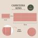 Cabeceira King Estofada Para Cama Box Kit 6 Placas Adesivas - Modelo Retangular  Veludo Rosê