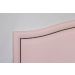 Cabeceira King Para Cama Box Curva 193x60 Courino Rosa - Tachas Fumê