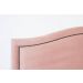 Cabeceira King Para Cama Box Curva 193x60 Veludo Rosê - Tachas Fumê