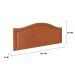 Cabeceira King Para Cama Box Curva 193x60 Veludo Terracota - Fumê