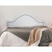 Cabeceira King Para Cama Box Provençal 193x60 Courino Branco - Tachas Fumê