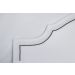 Cabeceira King Para Cama Box Provençal 193x60 Courino Branco - Tachas Fumê