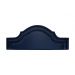 Cabeceira King Para Cama Box Provençal Dupla 193x60 Courino Azul - Tachas Fumê