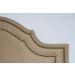Cabeceira King Para Cama Box Provençal Dupla 193x60 Suede Bege - Tachas Fumê