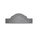 Cabeceira King Para Cama Box Provençal Dupla 193x60 Suede Cinza - Tachas Fumê