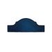 Cabeceira King Para Cama Box Provençal Dupla 193x60 Veludo Azul - Tachas Fumê