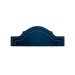 Cabeceira King Para Cama Box Provençal Dupla 193x60 Veludo Azul - Tachas Prata
