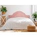Cabeceira King Para Cama Box Provençal Dupla 193x60 Veludo Rosê - Tachas Prata