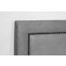 Cabeceira King Reta Luxo 193x60 Suede Cinza - Tachas Fumê
