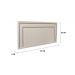 Cabeceira Queen Estofada Para Cama Box 160cm x 60cm Reta Luxo Dupla - Courino Off White com Tachas Fumê