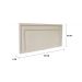 Cabeceira Queen Estofada Para Cama Box 160cm x 60cm Reta Luxo Dupla - Suede Off White com Tachas Prata