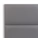 Cabeceira Queen Estofada Para Cama Box Kit 6 Placas Adesivas - Modelo Retangular  Courino Cinza