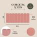 Cabeceira Queen Estofada Para Cama Box Kit 8 Placas Adesivas - Modelo Arredondada Veludo Rosê