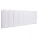 Cabeceira Queen Estofada Para Cama Box Kit 8 Placas Adesivas - Modelo Nuvem Courino Branco