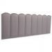 Cabeceira Queen Estofada Para Cama Box Kit 8 Placas Adesivas - Modelo Nuvem Suede Cinza
