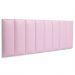 Cabeceira Queen Estofada Para Cama Box Kit 8 Placas Adesivas - Modelo Reta Courino Rosa