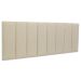Cabeceira Queen Estofada Para Cama Box Kit 8 Placas Adesivas - Modelo Reta Linho Cru