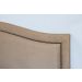 Cabeceira Queen Para Cama Box Curva 160x60 Suede Bege - Tachas Fumê