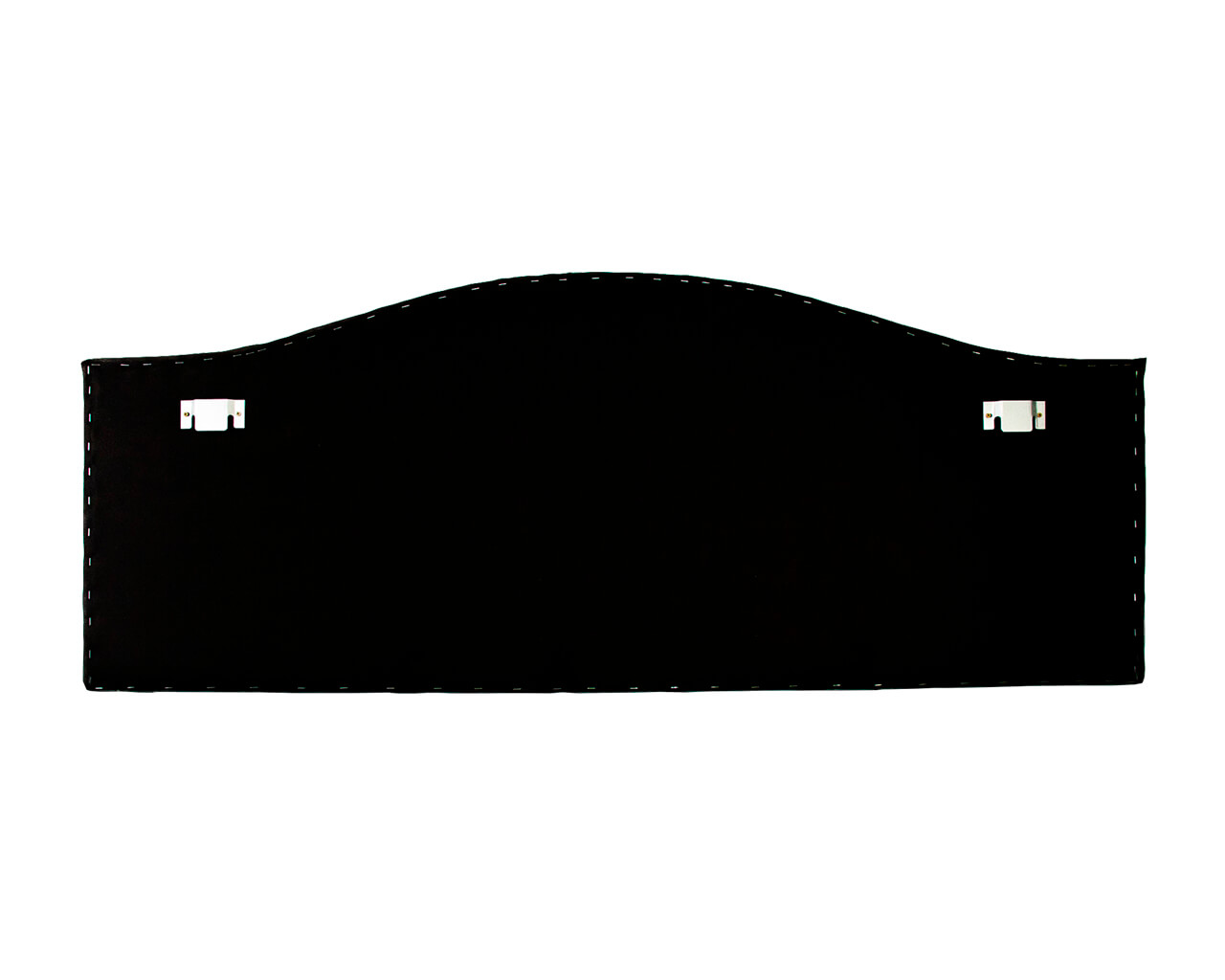 Cabeceira Queen Para Cama Box Curva 160x60 Suede Cinza - Tachas Fumê