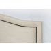 Cabeceira Queen Para Cama Box Curva 160x60 Suede Off White - Fumê