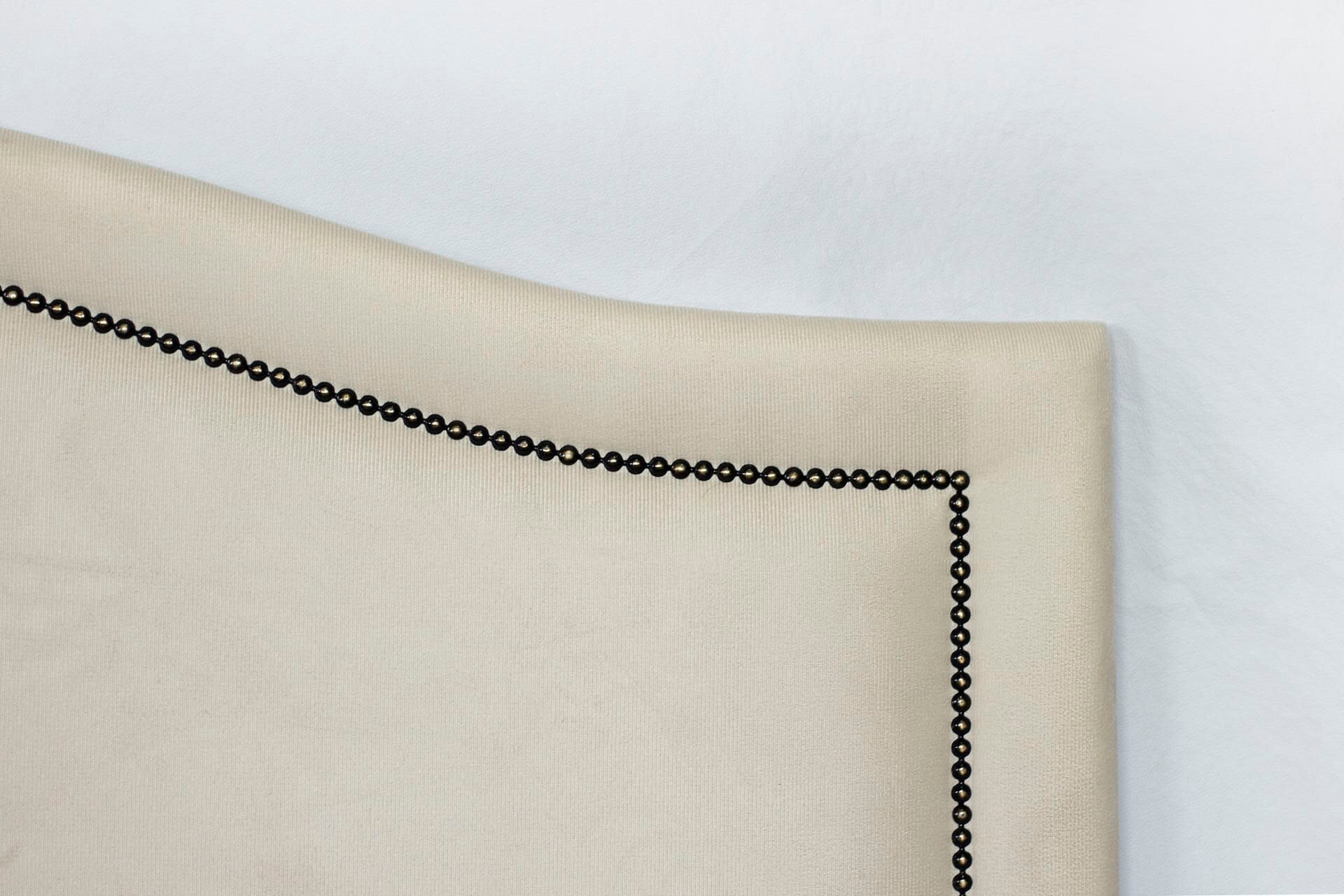 Cabeceira Queen Para Cama Box Curva 160x60 Suede Off White - Fumê
