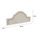 Cabeceira Queen Para Cama Box Provençal 160x60 Courino Off White - Tachas Fumê
