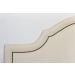 Cabeceira Queen Para Cama Box Provençal 160x60 Courino Off White - Tachas Fumê