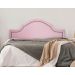 Cabeceira Queen Para Cama Box Provençal 160x60 Courino Rosa - Tachas Fumê